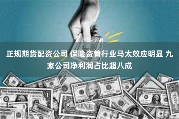 正规期货配资公司 保险资管行业马太效应明显 九家公司净利润占比超八成