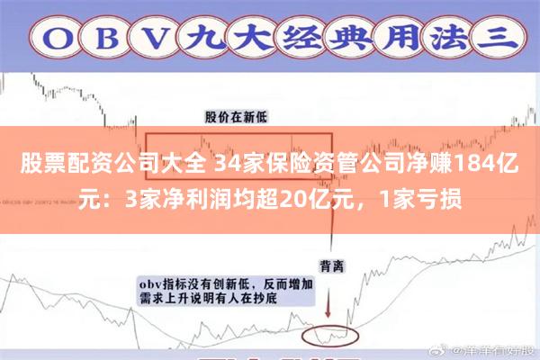 股票配资公司大全 34家保险资管公司净赚184亿元：3家净利润均超20亿元，1家亏损