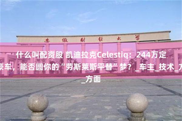 什么叫配资股 凯迪拉克Celestiq：244万定制豪车，能否圆你的“劳斯莱斯平替”梦？_车主_技术_方面