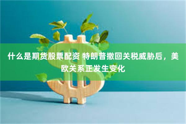 什么是期货股票配资 特朗普撤回关税威胁后，美欧关系正发生变化