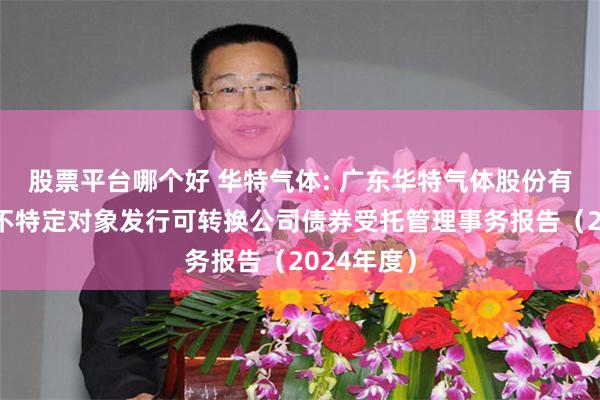 股票平台哪个好 华特气体: 广东华特气体股份有限公司向不特定对象发行可转换公司债券受托管理事务报告(2024年度)